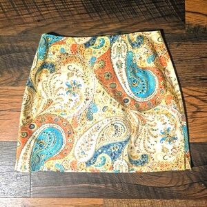 Peck & Peck Blue Mini Pencil Skirt Skort Shorts for Resort Wear